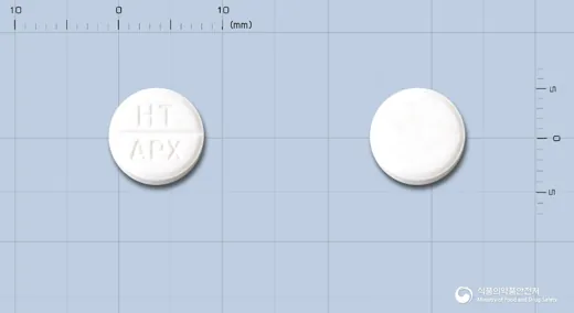 암펙솔정(암브록솔염산염) · 한국휴텍스제약(주) 식별 참고 이미지