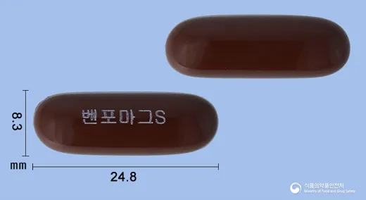 벤포마그빅액티브에스연질캡슐 · 메딕스제약(주) 식별 참고 이미지