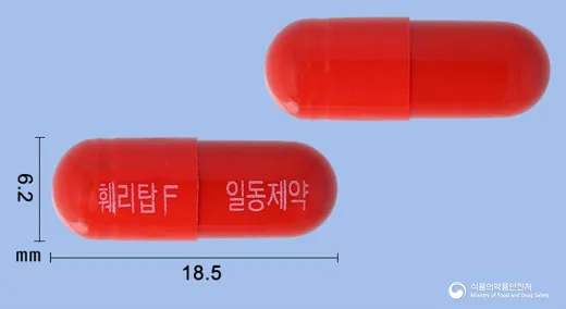 훼리탑에프캡슐 · 일동제약(주) 식별 참고 이미지