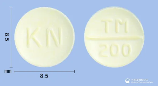 트라부틴정200밀리그램(트리메부틴말레산염) · 경남제약(주) 식별 참고 이미지